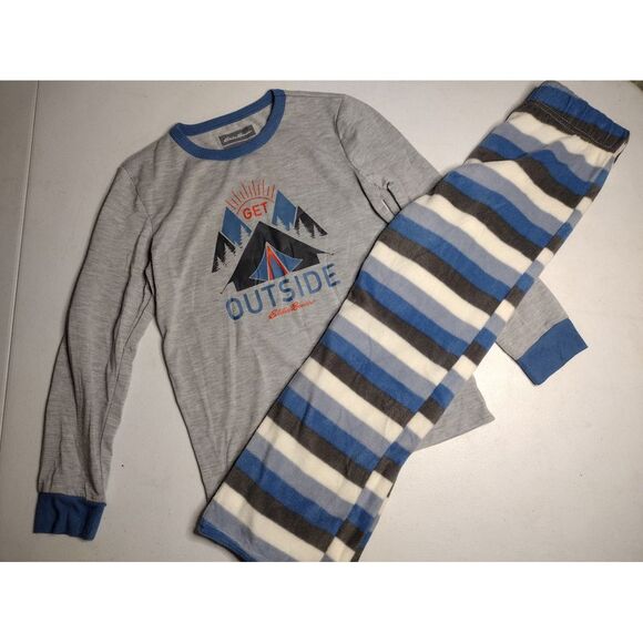 Eddie‎ Bauer boys get outside pajama set size 7/8 - Picture 1 of 4